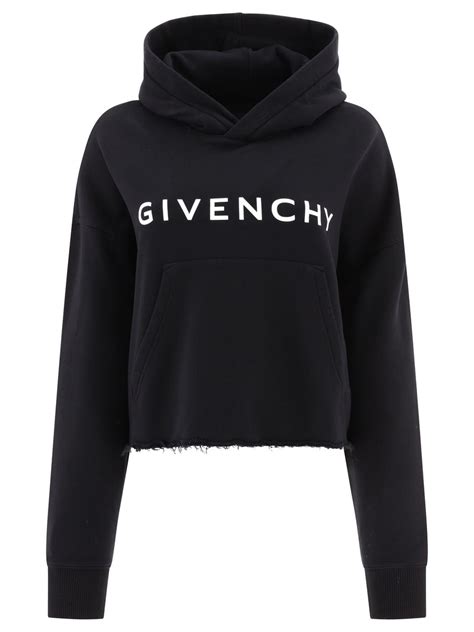 girls givenchy hoodie|Givenchy cropped hoodie.